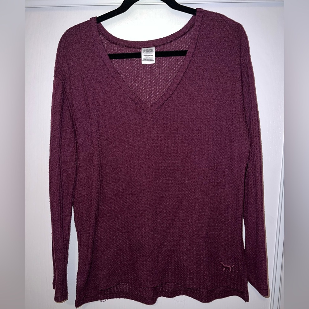 PINK Victoria Secret Plum Long Sleeve